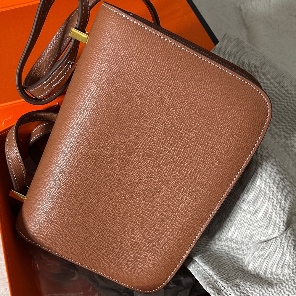 Brown Leather Men's Bag - Picture 7 of 8
